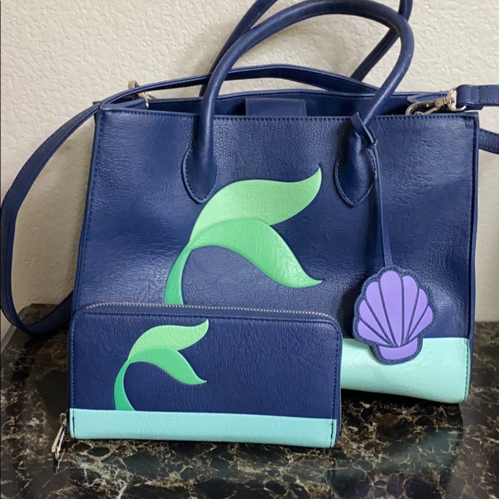 Loungefly mermaid tail purse